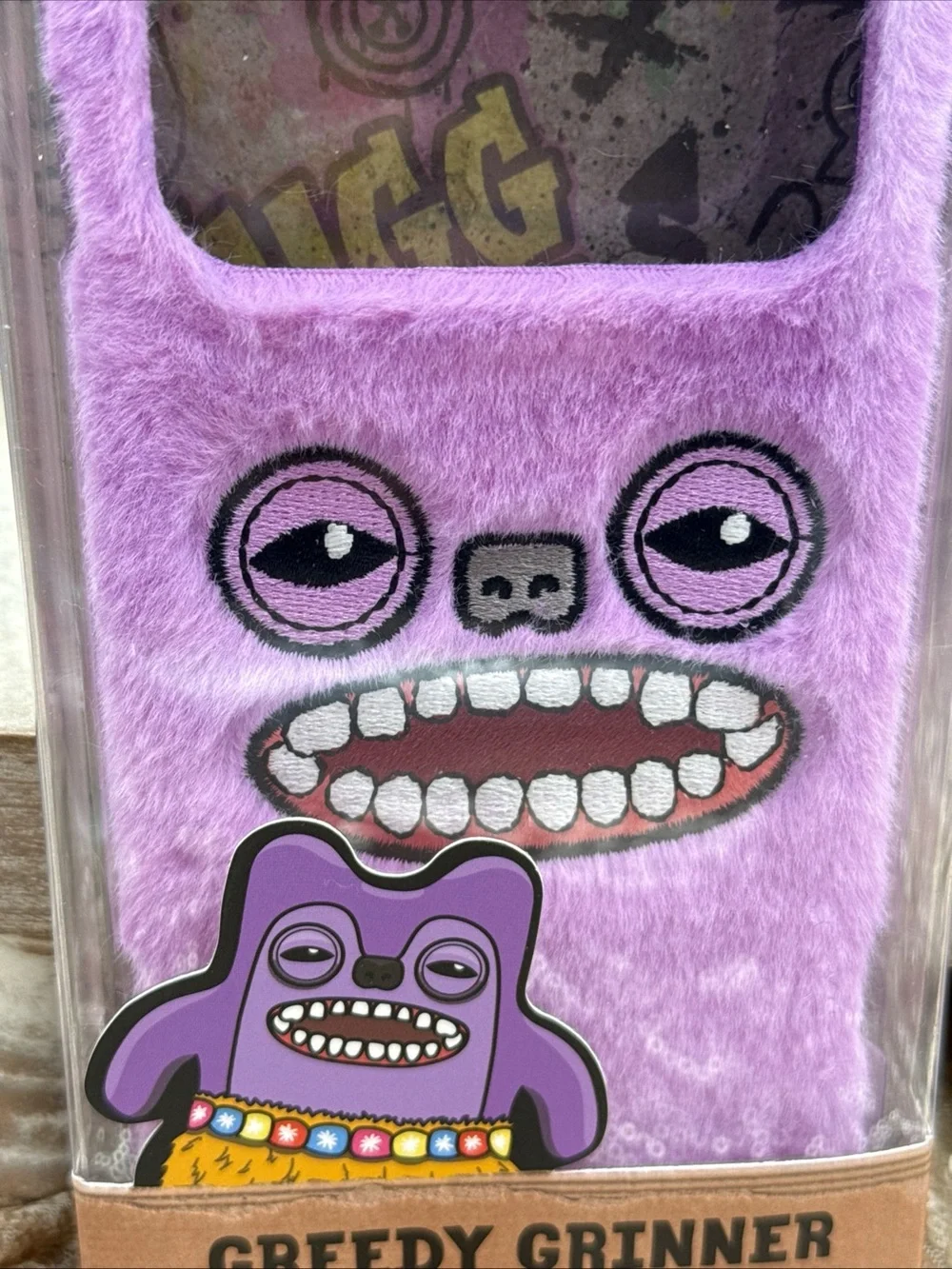 Fugler Greedy Grinner Furry Phone Case for iPhone 17 Pro Max - Purple